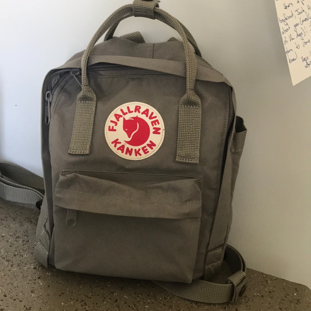 Grey fjalraven mini backpack